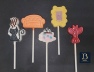 583sp Friends Chocolate or Hard Candy Lollipop Mold